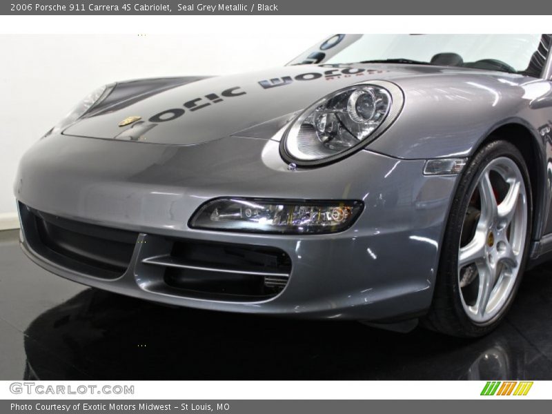 Seal Grey Metallic / Black 2006 Porsche 911 Carrera 4S Cabriolet