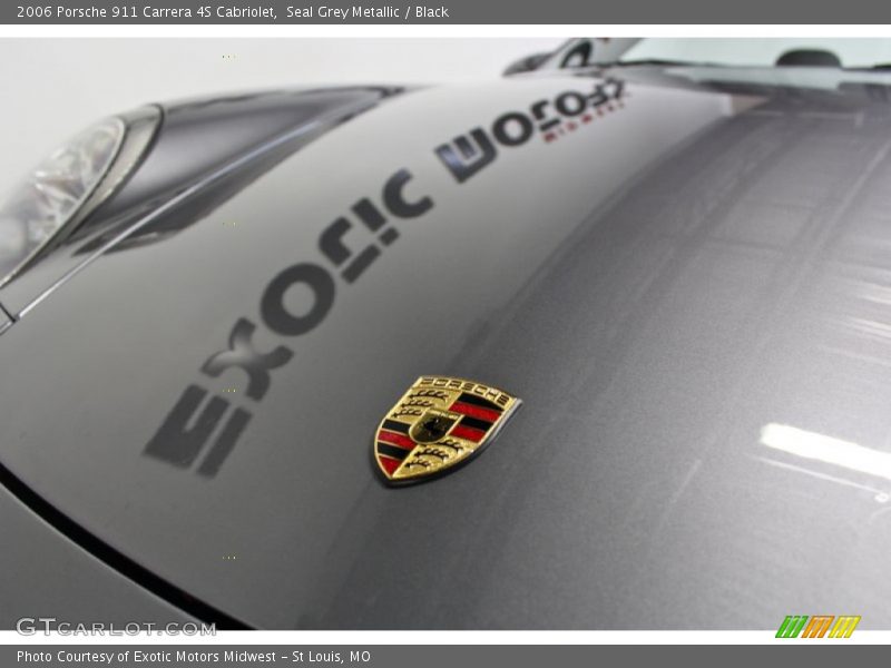 Seal Grey Metallic / Black 2006 Porsche 911 Carrera 4S Cabriolet