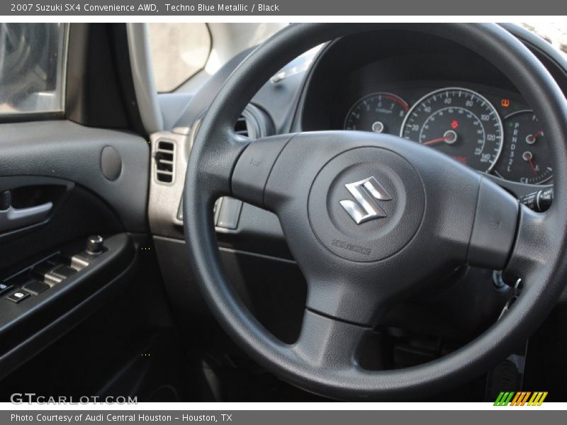 Techno Blue Metallic / Black 2007 Suzuki SX4 Convenience AWD