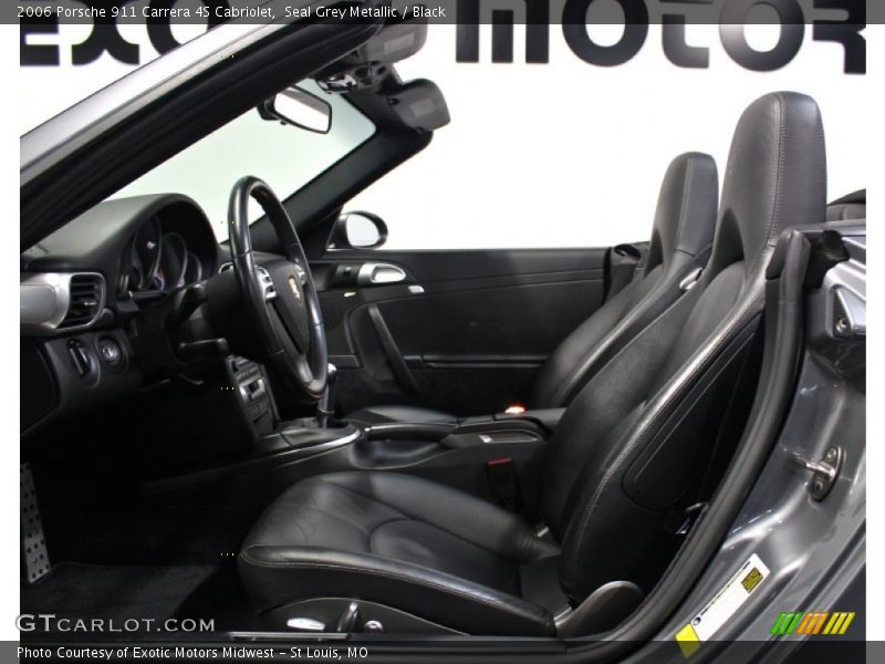 Seal Grey Metallic / Black 2006 Porsche 911 Carrera 4S Cabriolet