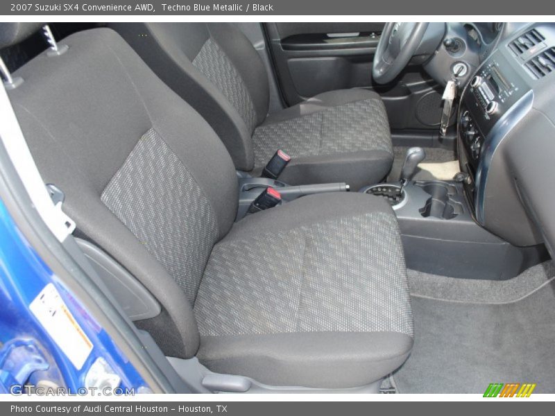 Techno Blue Metallic / Black 2007 Suzuki SX4 Convenience AWD