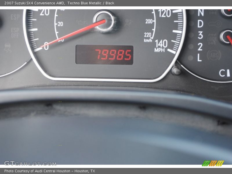 Techno Blue Metallic / Black 2007 Suzuki SX4 Convenience AWD
