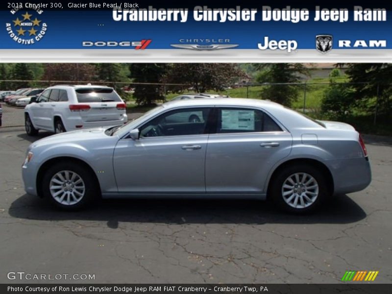Glacier Blue Pearl / Black 2013 Chrysler 300