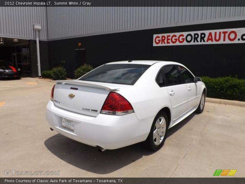 Summit White / Gray 2012 Chevrolet Impala LT