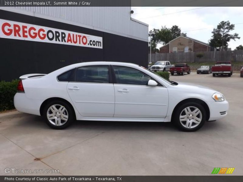 Summit White / Gray 2012 Chevrolet Impala LT
