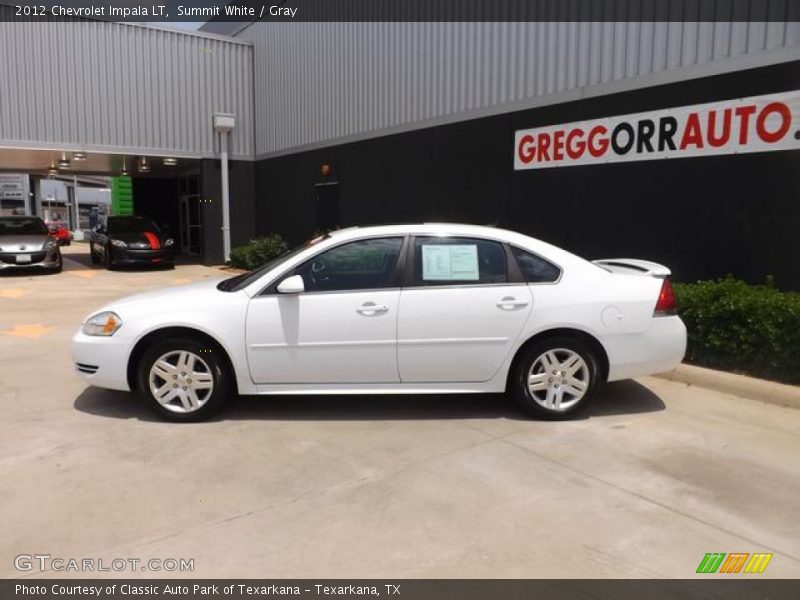 Summit White / Gray 2012 Chevrolet Impala LT