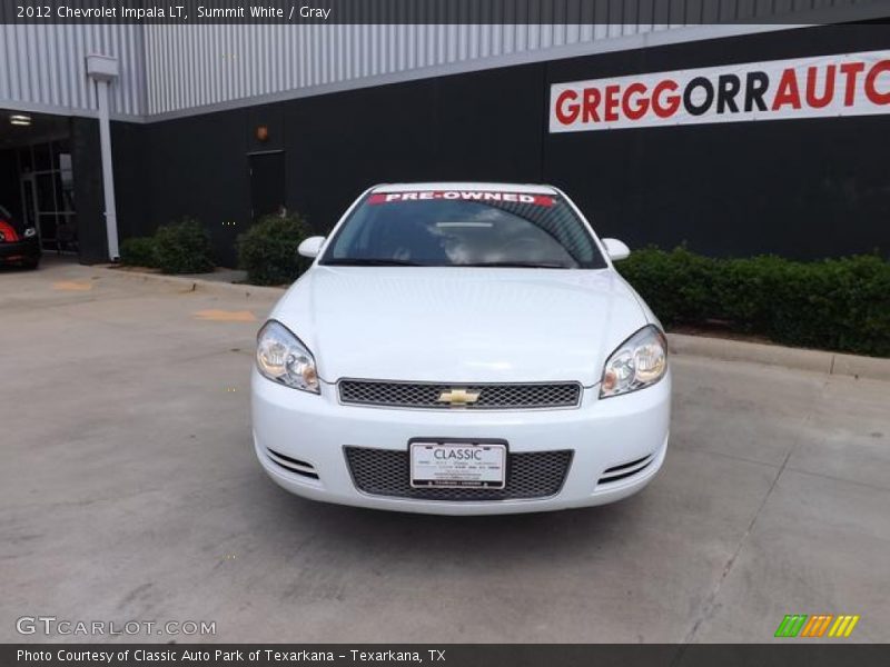 Summit White / Gray 2012 Chevrolet Impala LT