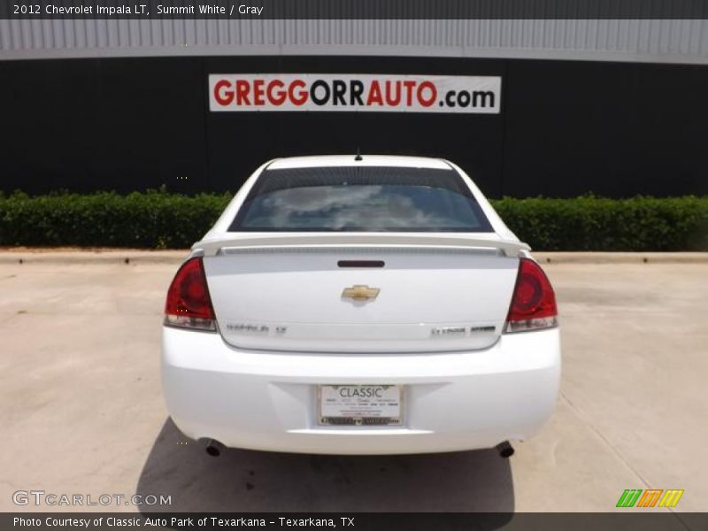 Summit White / Gray 2012 Chevrolet Impala LT