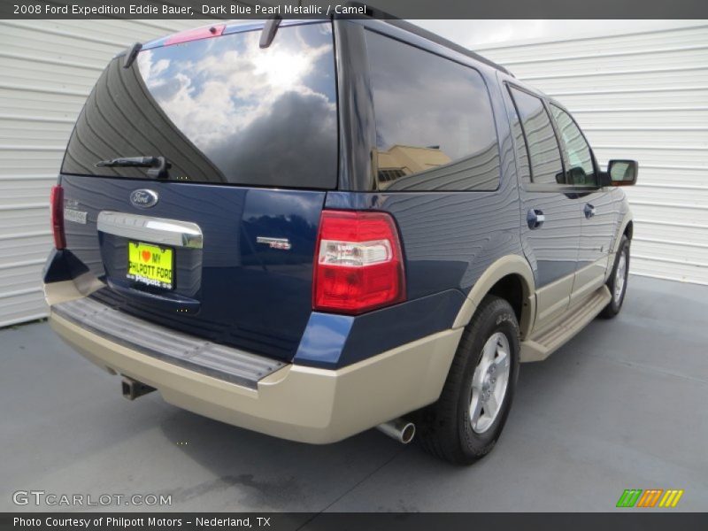 Dark Blue Pearl Metallic / Camel 2008 Ford Expedition Eddie Bauer