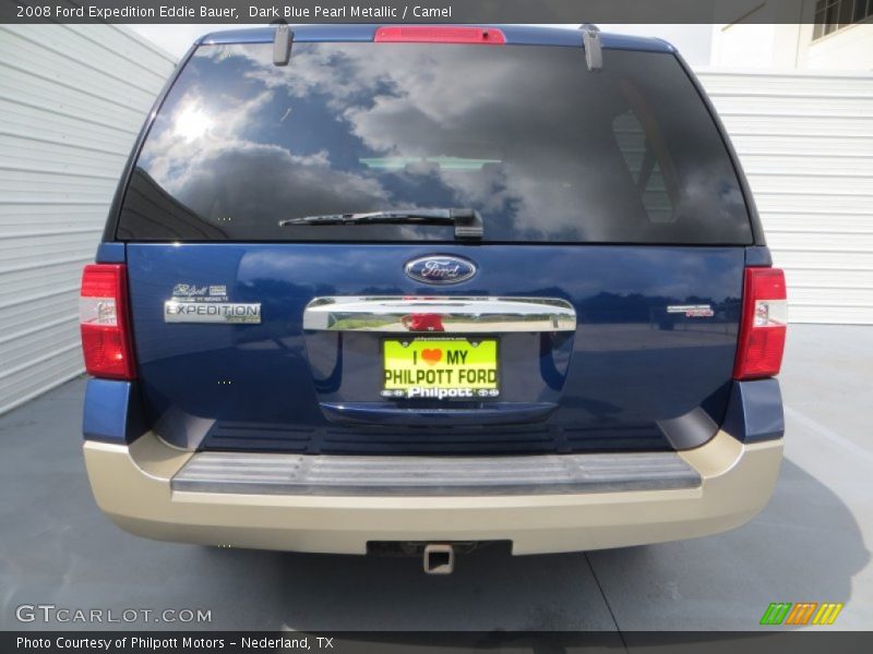 Dark Blue Pearl Metallic / Camel 2008 Ford Expedition Eddie Bauer