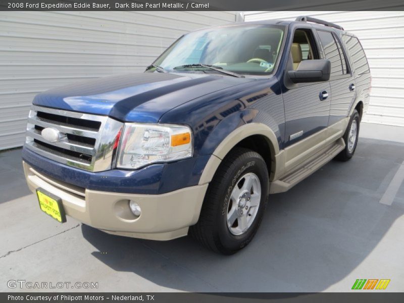 Dark Blue Pearl Metallic / Camel 2008 Ford Expedition Eddie Bauer