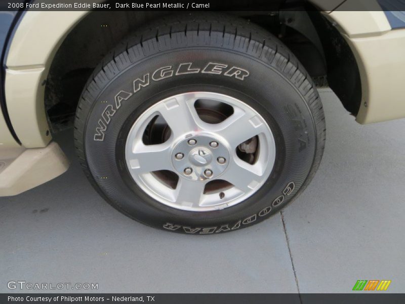 Dark Blue Pearl Metallic / Camel 2008 Ford Expedition Eddie Bauer