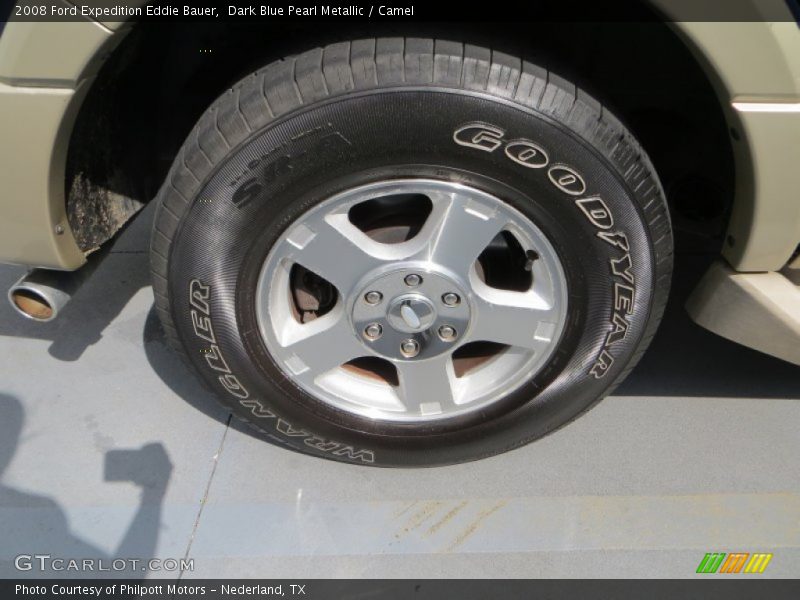 Dark Blue Pearl Metallic / Camel 2008 Ford Expedition Eddie Bauer