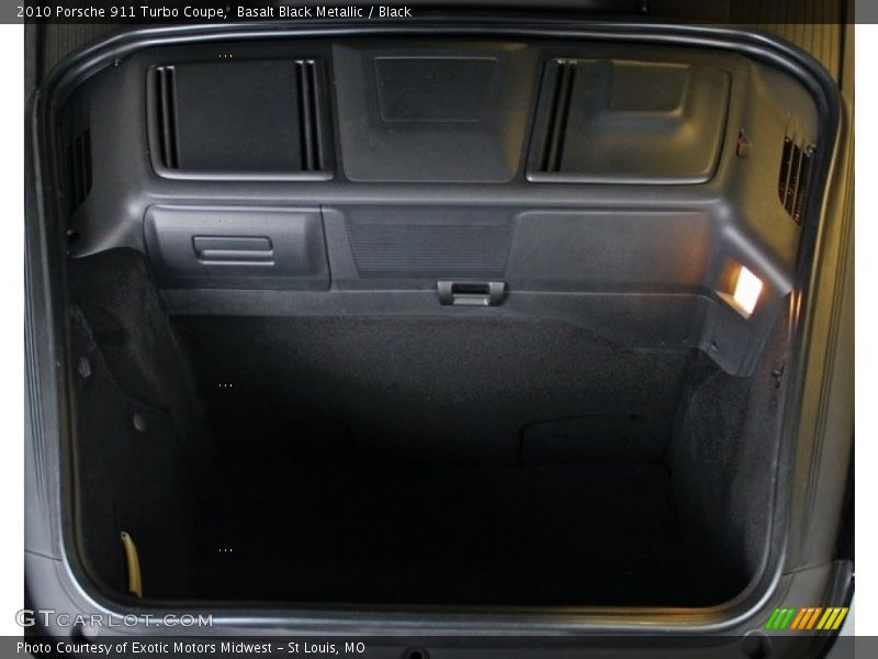 Basalt Black Metallic / Black 2010 Porsche 911 Turbo Coupe