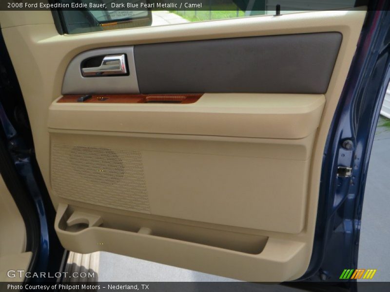 Dark Blue Pearl Metallic / Camel 2008 Ford Expedition Eddie Bauer