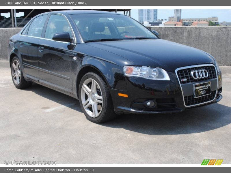 Brilliant Black / Black 2008 Audi A4 2.0T Sedan