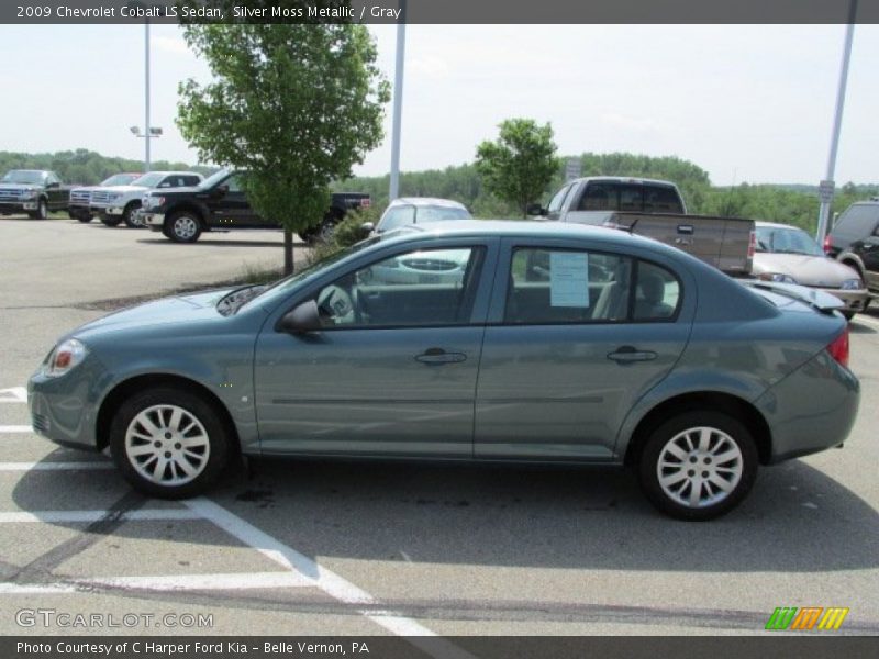 Silver Moss Metallic / Gray 2009 Chevrolet Cobalt LS Sedan