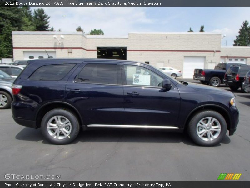 True Blue Pearl / Dark Graystone/Medium Graystone 2013 Dodge Durango SXT AWD