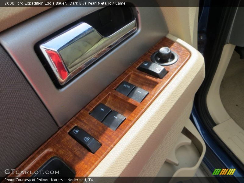 Dark Blue Pearl Metallic / Camel 2008 Ford Expedition Eddie Bauer