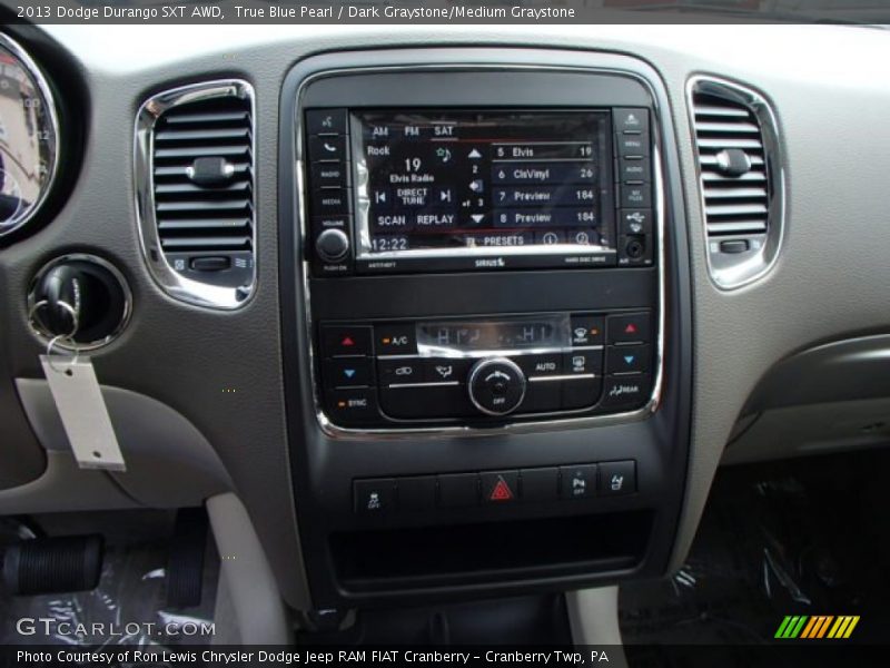 True Blue Pearl / Dark Graystone/Medium Graystone 2013 Dodge Durango SXT AWD