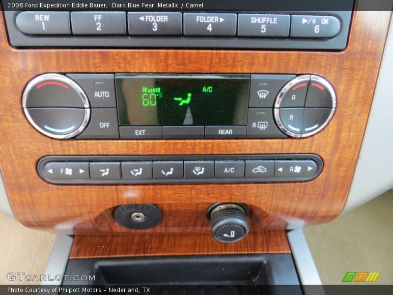 Dark Blue Pearl Metallic / Camel 2008 Ford Expedition Eddie Bauer