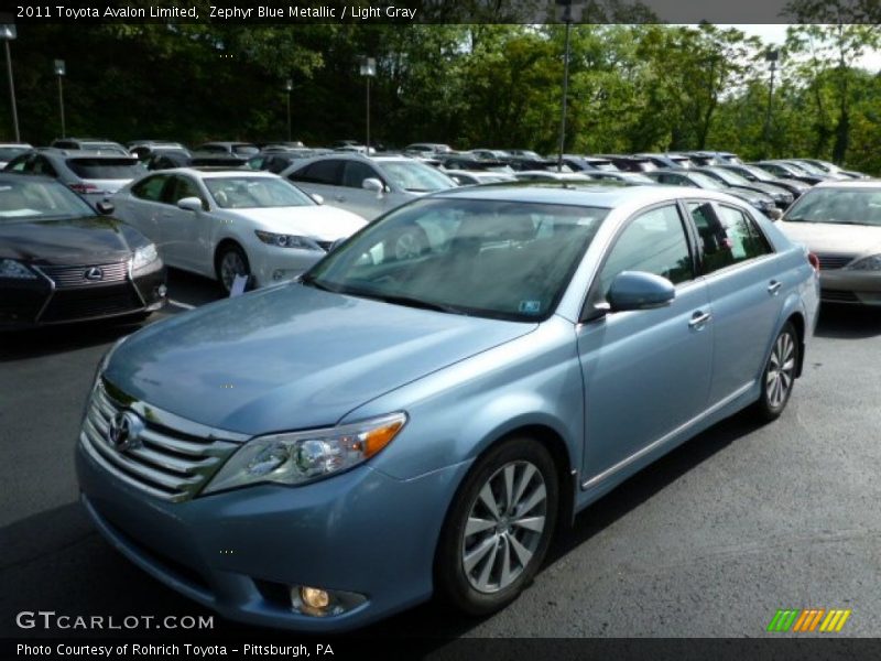 Zephyr Blue Metallic / Light Gray 2011 Toyota Avalon Limited