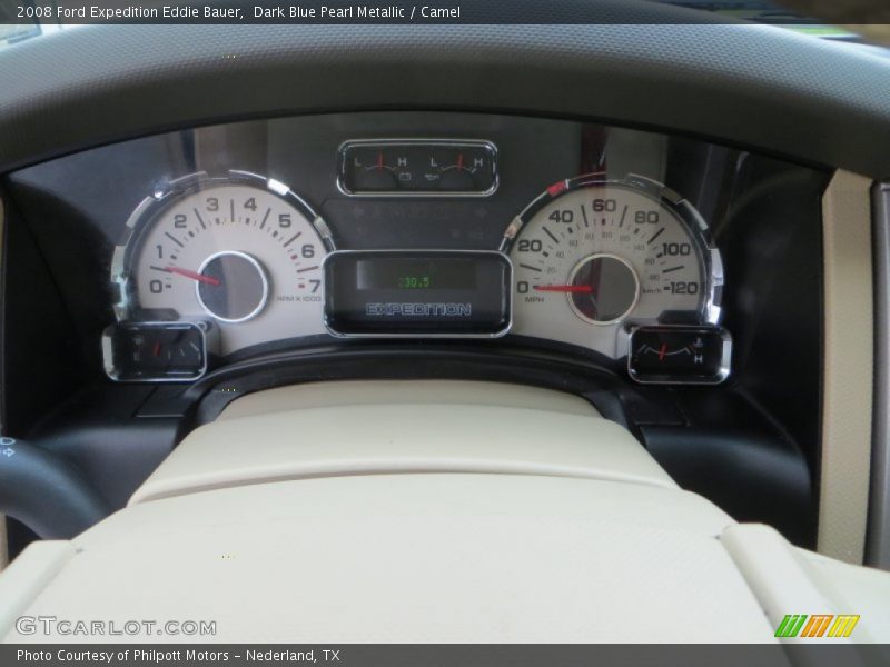 Dark Blue Pearl Metallic / Camel 2008 Ford Expedition Eddie Bauer