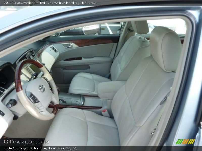 Zephyr Blue Metallic / Light Gray 2011 Toyota Avalon Limited