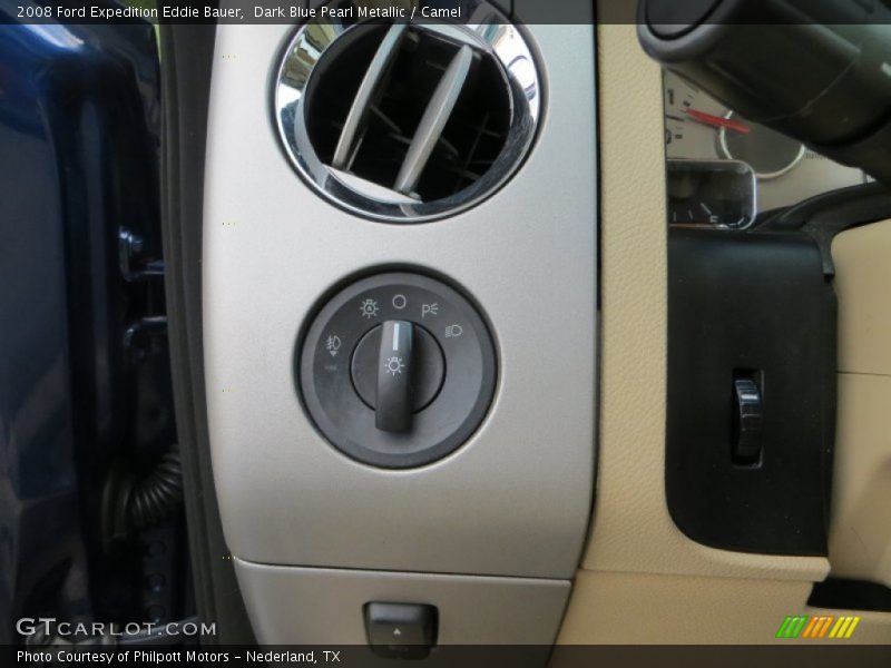 Dark Blue Pearl Metallic / Camel 2008 Ford Expedition Eddie Bauer