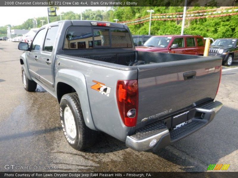 Dark Gray Metallic / Ebony 2008 Chevrolet Colorado LT Z71 Crew Cab 4x4