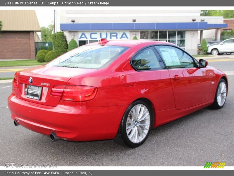 Crimson Red / Cream Beige 2011 BMW 3 Series 335i Coupe