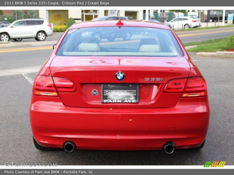 Crimson Red / Cream Beige 2011 BMW 3 Series 335i Coupe