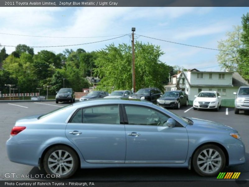 Zephyr Blue Metallic / Light Gray 2011 Toyota Avalon Limited