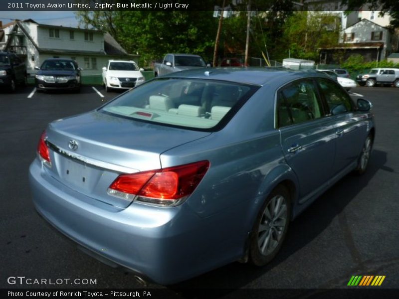 Zephyr Blue Metallic / Light Gray 2011 Toyota Avalon Limited