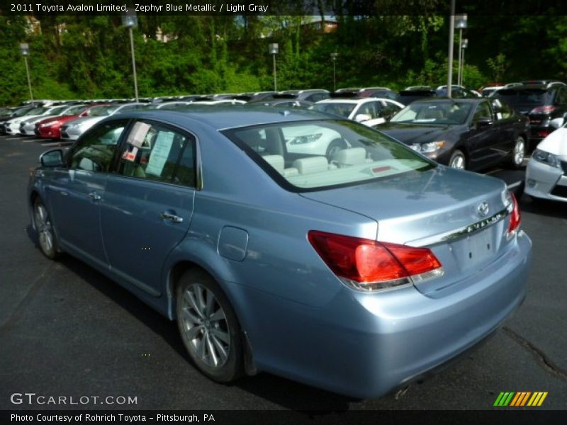 Zephyr Blue Metallic / Light Gray 2011 Toyota Avalon Limited