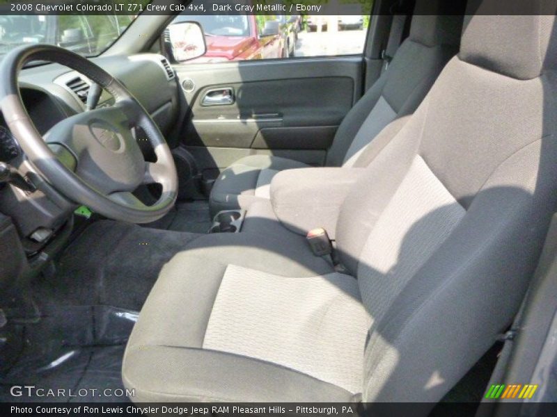 Dark Gray Metallic / Ebony 2008 Chevrolet Colorado LT Z71 Crew Cab 4x4