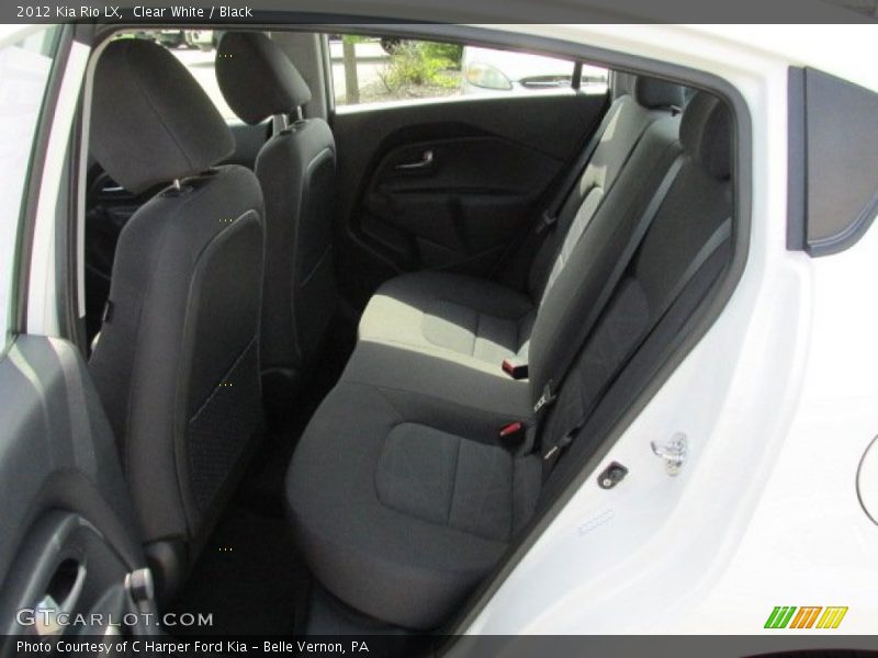 Clear White / Black 2012 Kia Rio LX