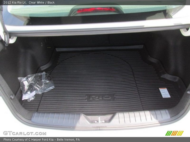 Clear White / Black 2012 Kia Rio LX