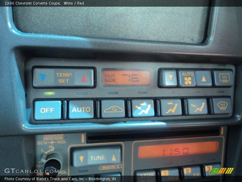Controls of 1990 Corvette Coupe