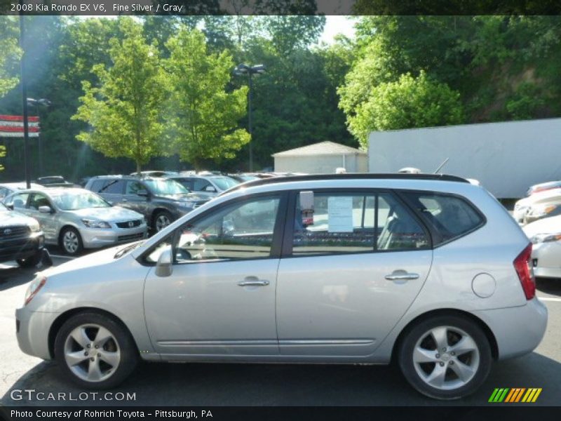Fine Silver / Gray 2008 Kia Rondo EX V6