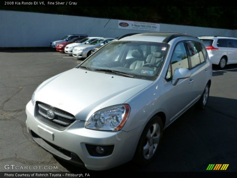 Fine Silver / Gray 2008 Kia Rondo EX V6