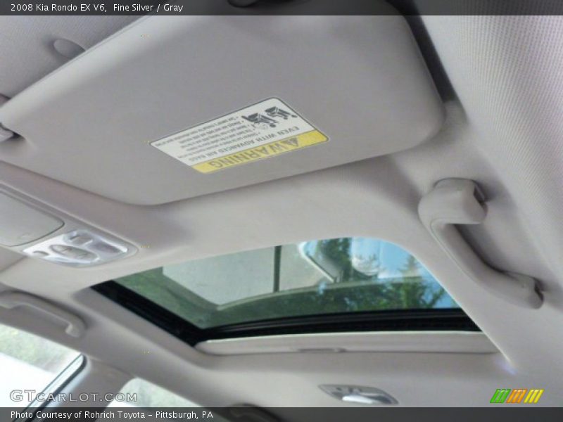 Fine Silver / Gray 2008 Kia Rondo EX V6