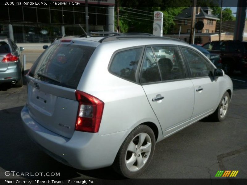Fine Silver / Gray 2008 Kia Rondo EX V6