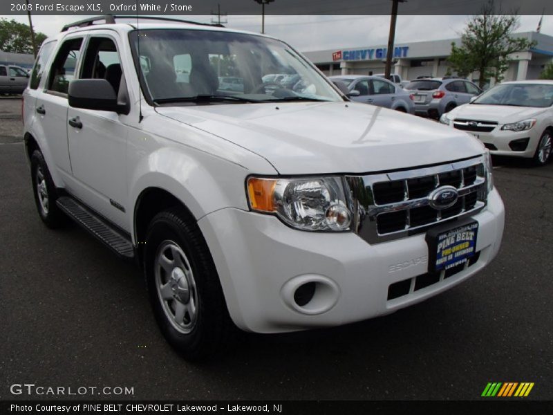 Oxford White / Stone 2008 Ford Escape XLS