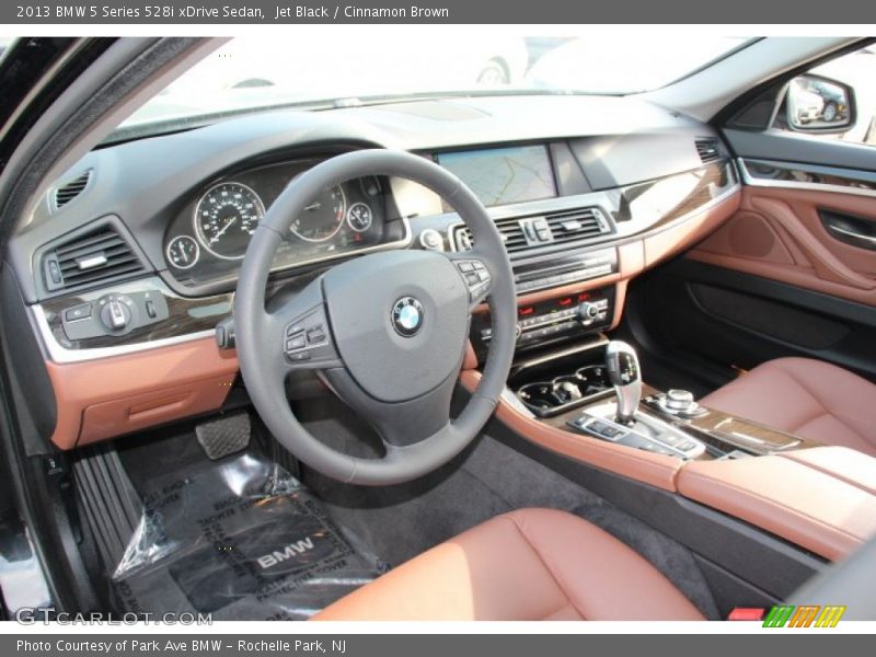 Jet Black / Cinnamon Brown 2013 BMW 5 Series 528i xDrive Sedan