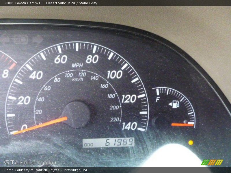 Desert Sand Mica / Stone Gray 2006 Toyota Camry LE