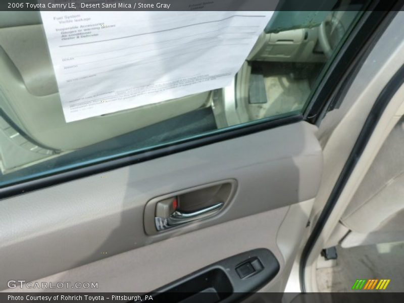 Desert Sand Mica / Stone Gray 2006 Toyota Camry LE