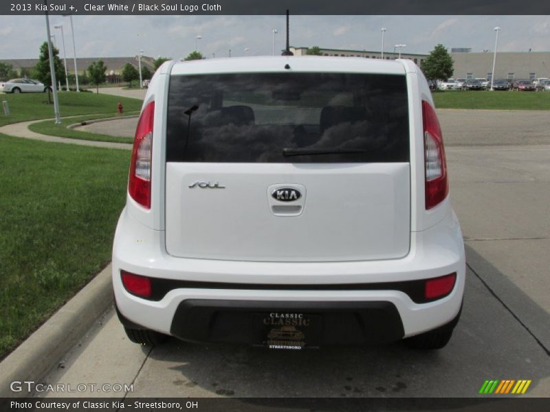 Clear White / Black Soul Logo Cloth 2013 Kia Soul +