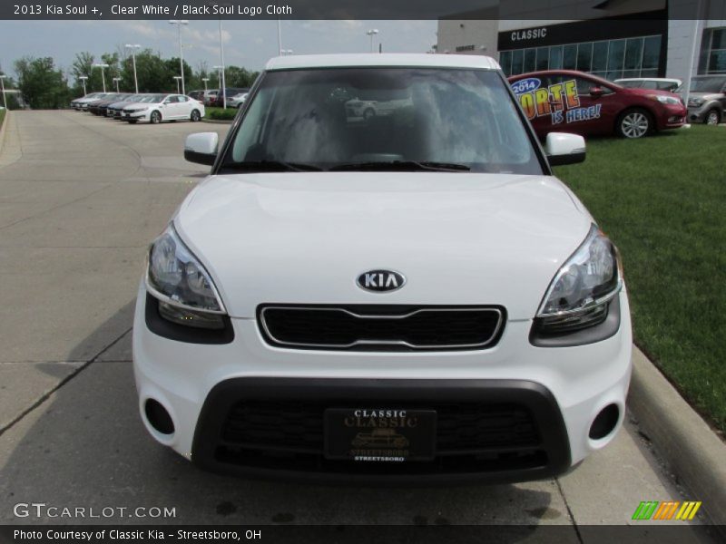 Clear White / Black Soul Logo Cloth 2013 Kia Soul +