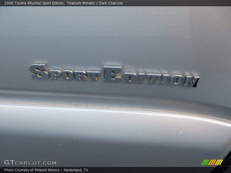 Titanium Metallic / Dark Charcoal 2006 Toyota 4Runner Sport Edition